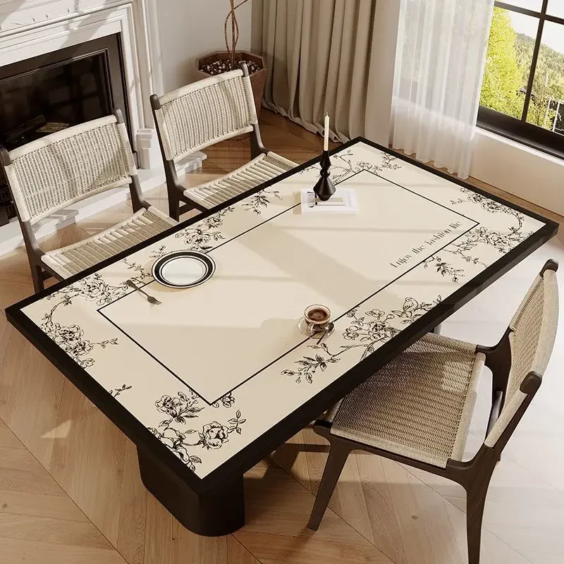 Leave-in waterproof, oil-proof and anti-scalding pad, light luxury coffee table cloth dining table mat