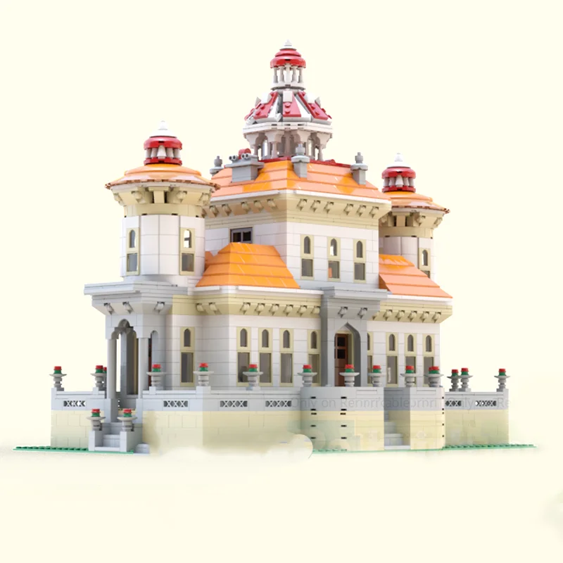 3216PCS MOC Monserrate Palacees Medieval Castle Architecture DIY Model Building Blocks Birthday Toys Gift for Adults Collectors