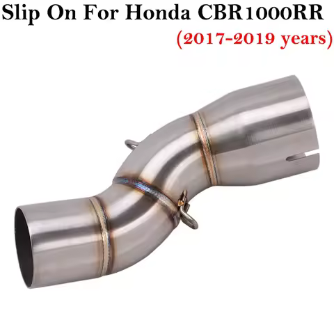 For Honda CBR1000RR 2017 2018 2019 Motorcycle Exhaust System Escape Modifed Motorbike 60mm Middle Tube Contaction Link Pipe