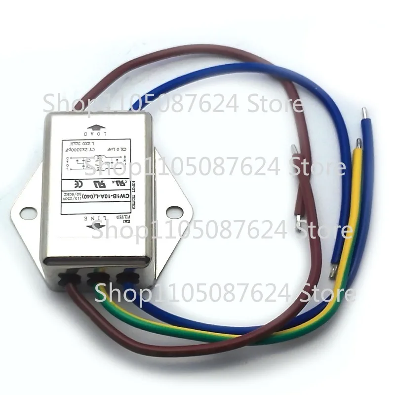 ZZZ Lead Wire Power EMI Noise Filter 10A 115/220V 50/60Hz