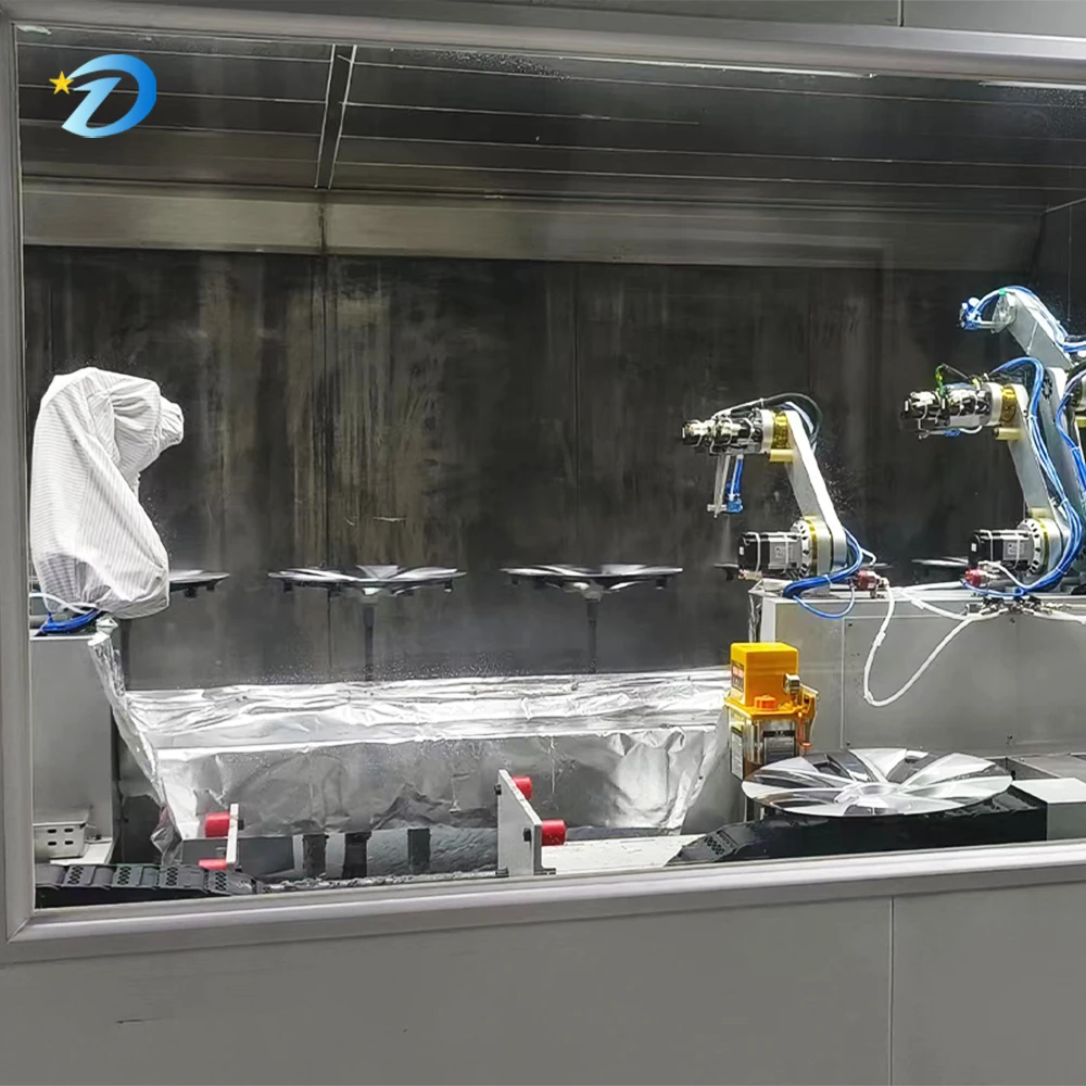 Peralatan Penyemprotan Otomatis untuk Lini Produksi Pengecatan dan Pelapisan Tutup Hub, Penjualan Langsung Pabrik