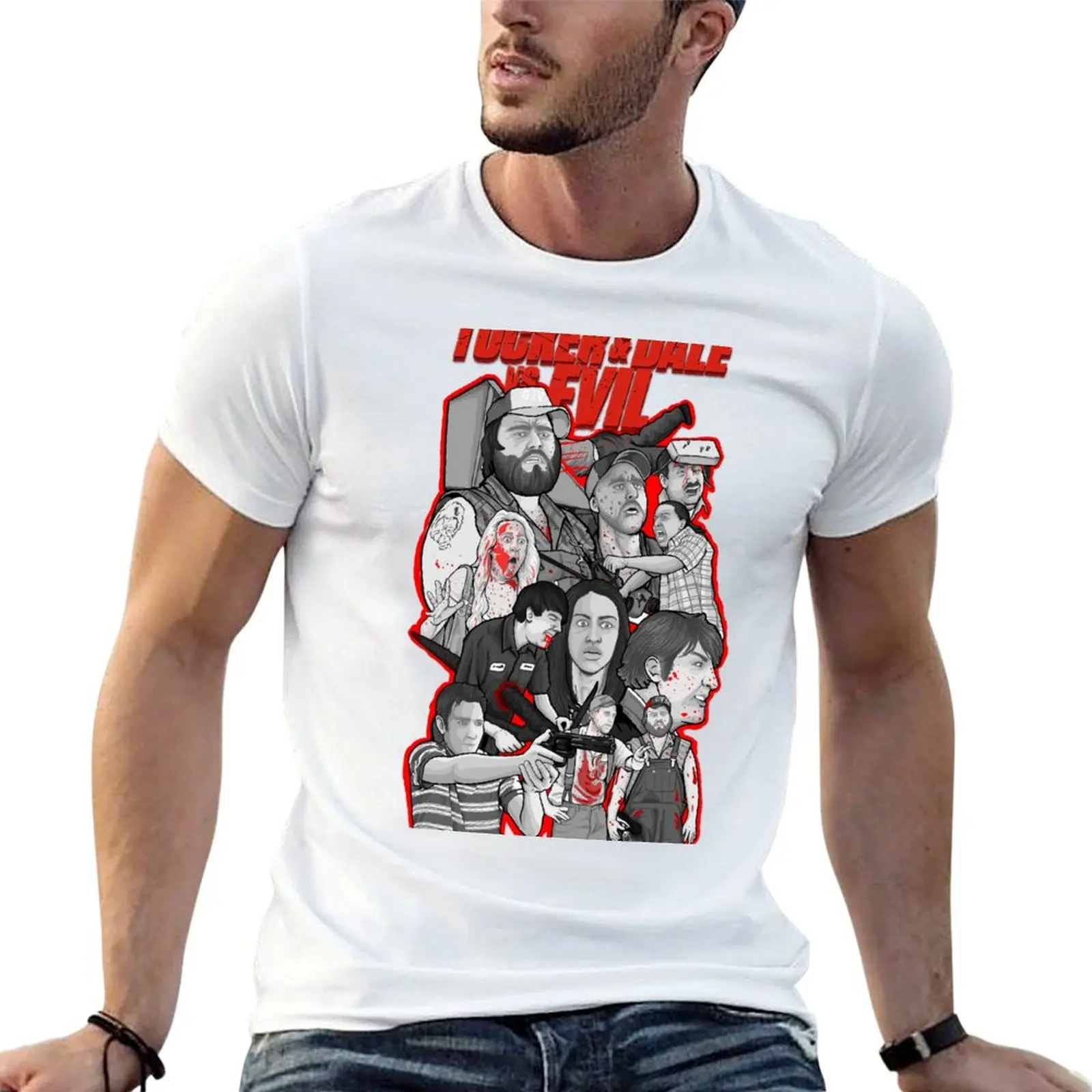 

Tucker And Dale vs Evil T-Shirt t shirts for man slim fit t shirts for man graphic vintage T-Shirt