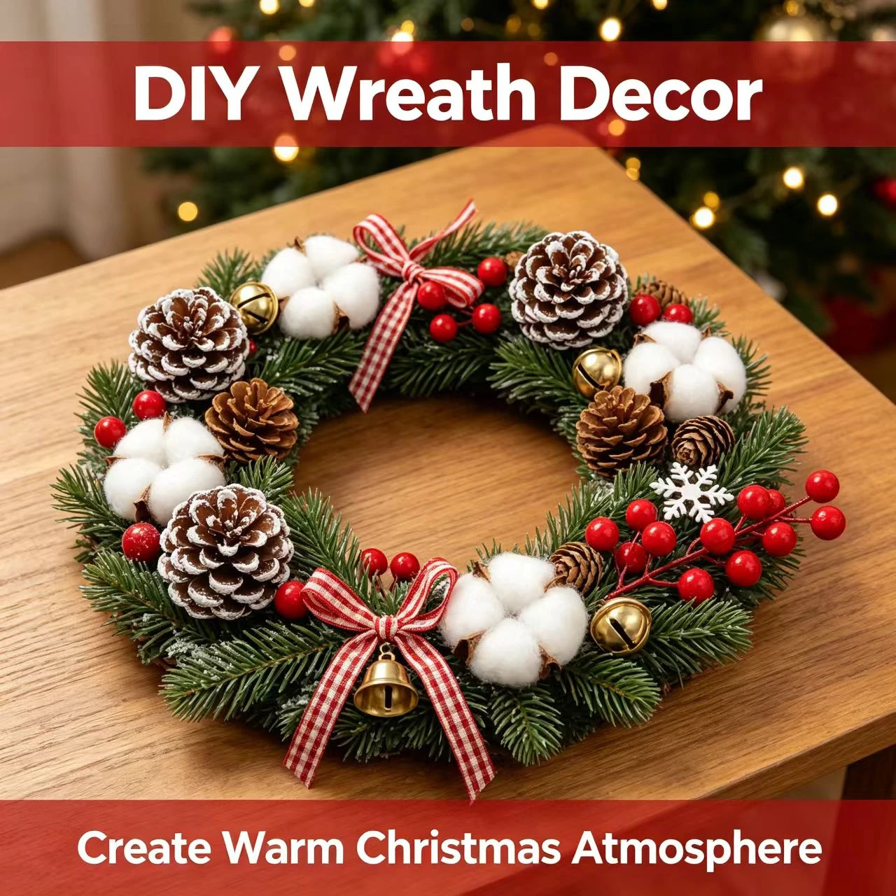 Christmas Decoration Pinecone Set Pine Needle Pinecone Stem Songhua DIY Accessories Materials Christmas Tree Decoration Pendant