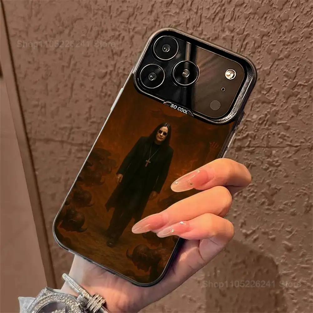 O-Ozzy Singer O-Osbourne لهاتف iPhone 17,14,15,11,Mini,Pro,SE,XS,MAX,12,16,13,Black Matte غطاء سيليكون #2