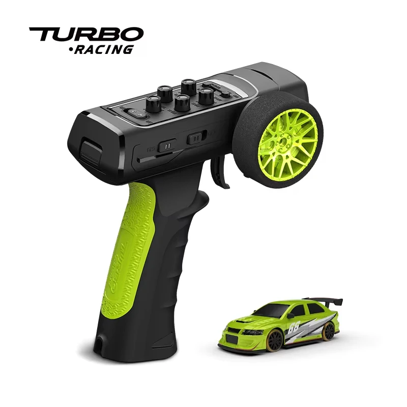 Turbo Racing C66 1/76 Mini Drift RC Car Gyro Full Proportional Remote Control RTR Electronic Toy Gift for Boys Adults