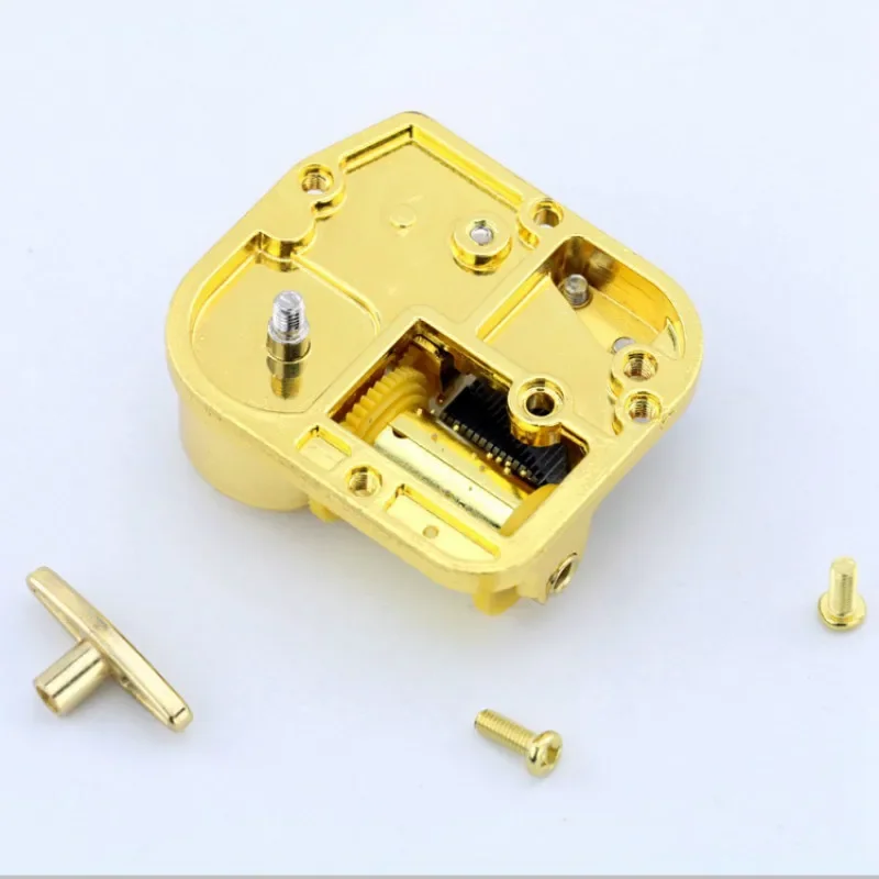 Y Gold-plated Music Box Yunsheng Movement 22 Kinds DIY Musical Box Accessories Birthday Gift mini Desk Home Decor with Screws