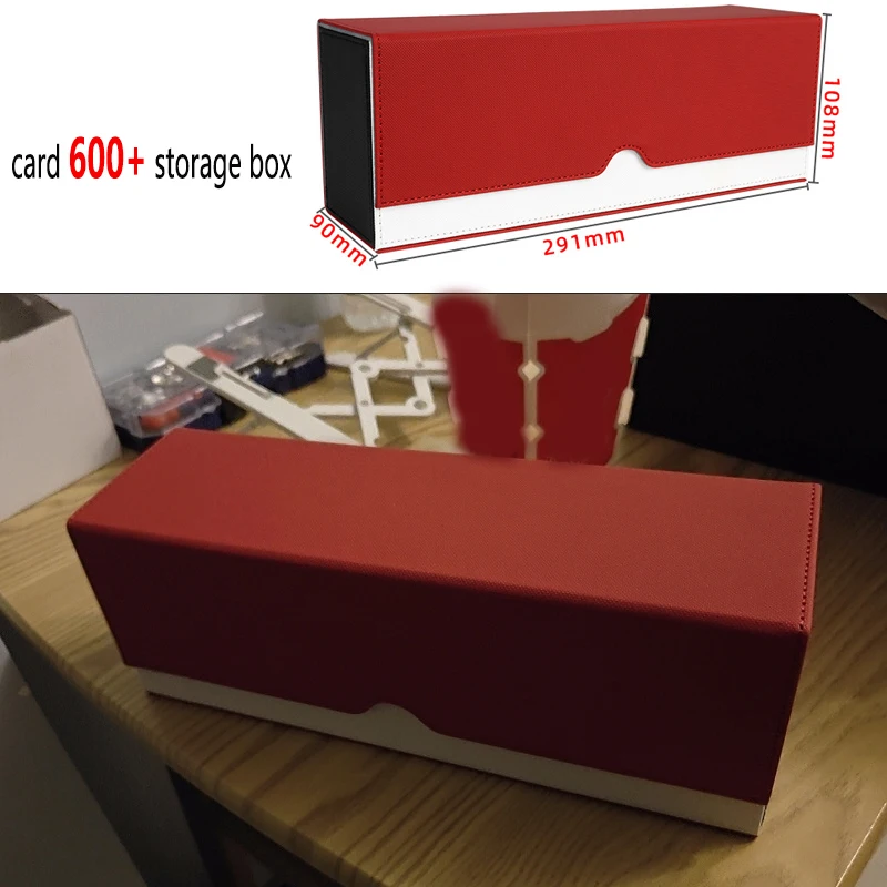 

Модные коллекционные карты на открытом воздухе 600+ из искусственной кожи, чехол для колоды карт с магнитной застежкой, держатель со звездой, хобби, волшебная игровая коробка для карт