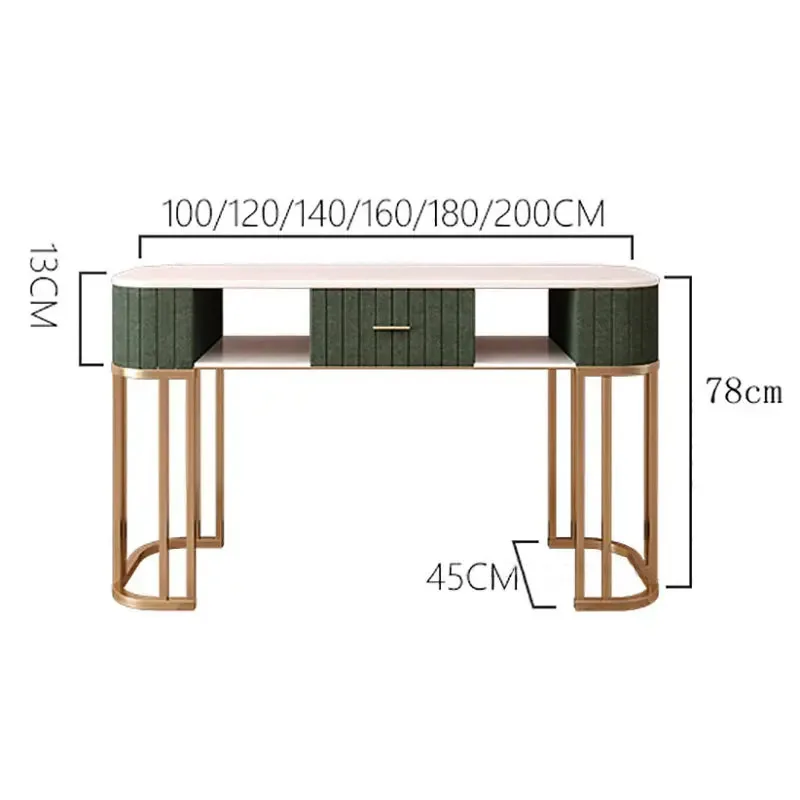 Moderne Minimalistische Manicure Tafel En Stoel Set Lichte Luxe Schoonheidssalon Nagel Tafels Salon Salon Meubels Huishoudelijke Nagel Make-Up Tafel