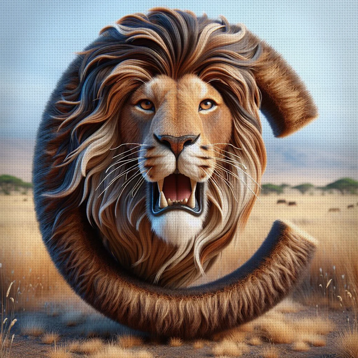 

Набор для вышивания крестиком «Король левов Саванны», 11CT, для декора дома, подарок, ручная работа, без рамки, полуфабрикат, 36×36 см