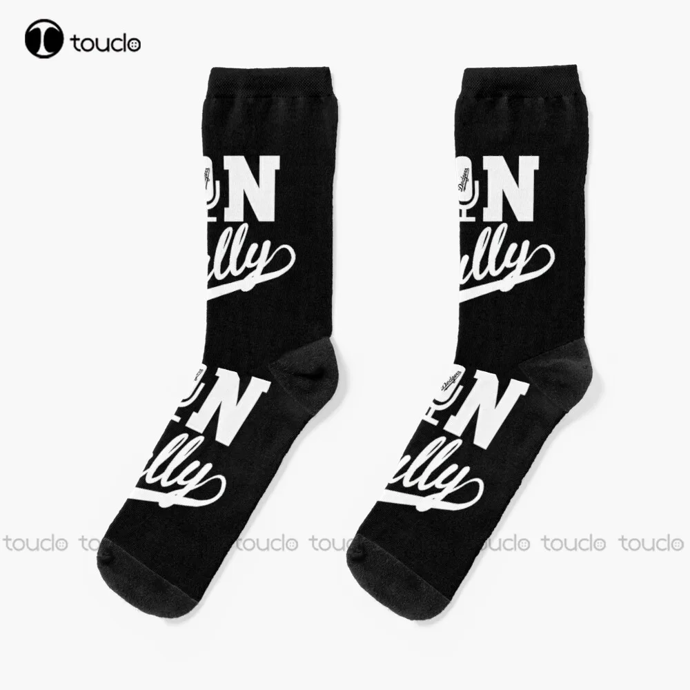 Vin Scully Socks Softball Socks 360° Digital Print Custom Gift Street Skateboard Socks Unisex Adult Creative Funny Socks New Art