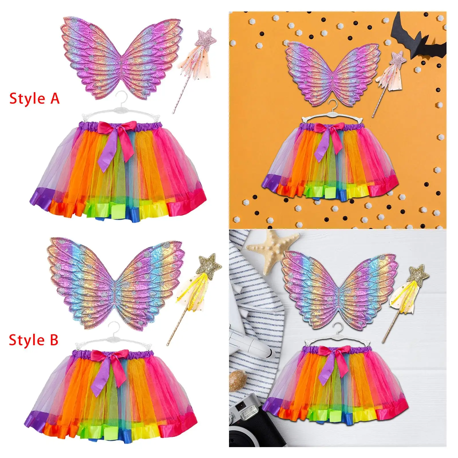 

Fairy Butterfly Wing Costume Cosplay Holiday Decorative Party Favors Party Carnival Photography Prop Fairy Wand Stage Props