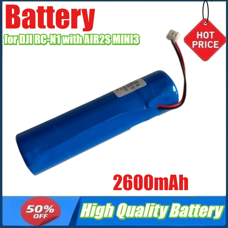 

2600mAh Battery for DJI RC-N1 with AIR2S MINI3 MAVIC3 MINI2 SE Remote Control Battery