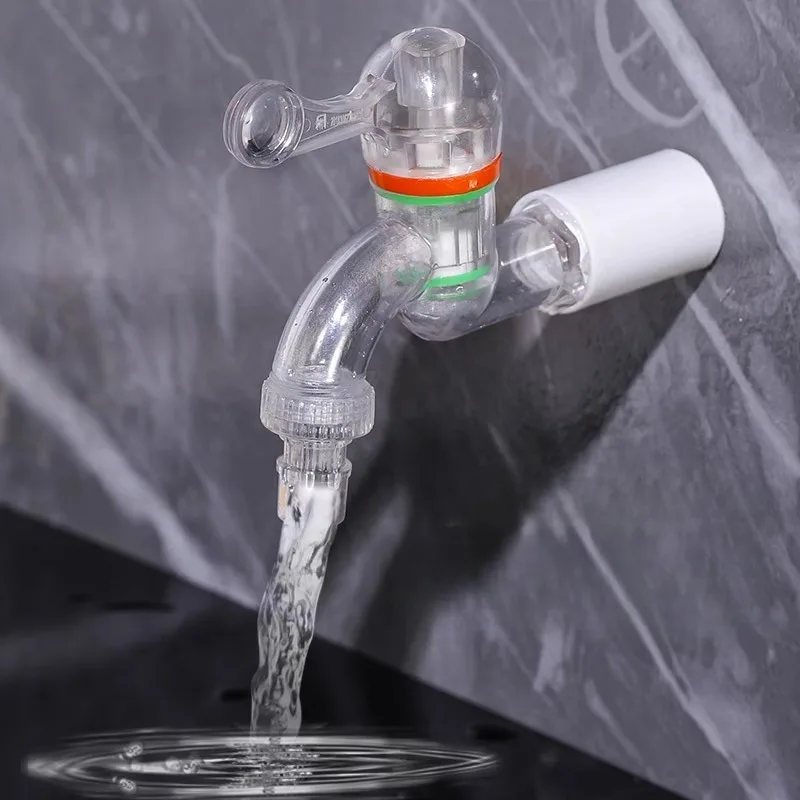 20/25mm Plastic Transparent Faucet Water Tap Garden Irrigation Connector kitchen Bathroom Faucet