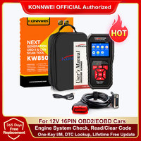 KONNWEI KW850 Car OBD2 Scanner Professional Car Diagnostic Tools OBD 2 Check Engine Check EOBD Code Reader One-key I/M PK ELM327