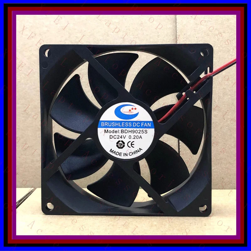 

Вентилятор охлаждения инвертора C 1pc FOR BDH9025S 9025 DC24V 0.20A 9CM 2-Wire