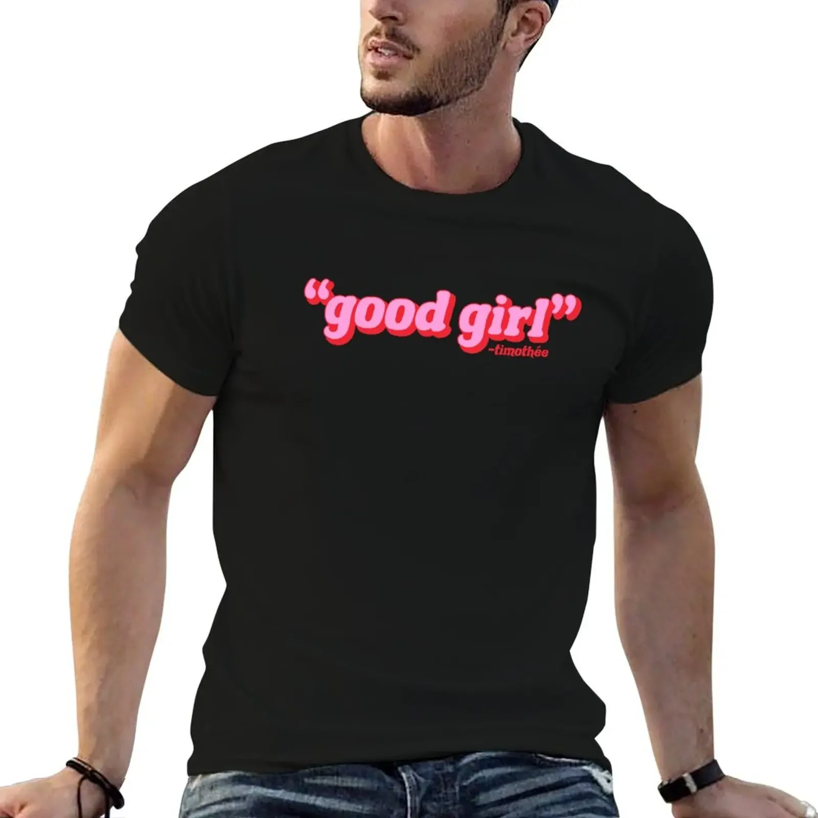 good girl T-Shirt summer top quick drying clothing for men