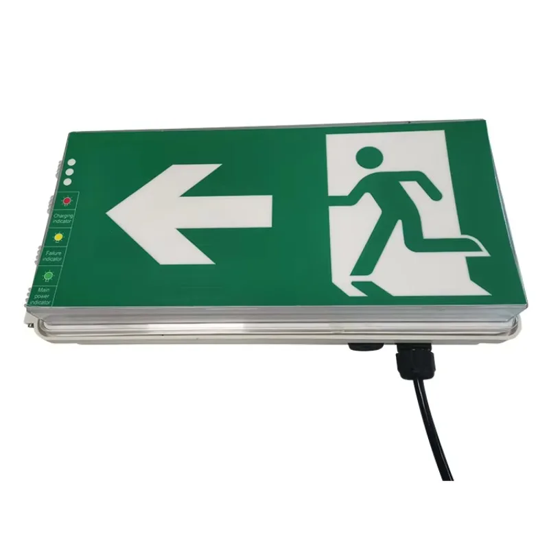 3 Watt Light Emitting Diode Emergency Light Exit Sign  Runner Exit Sign Surface Mount