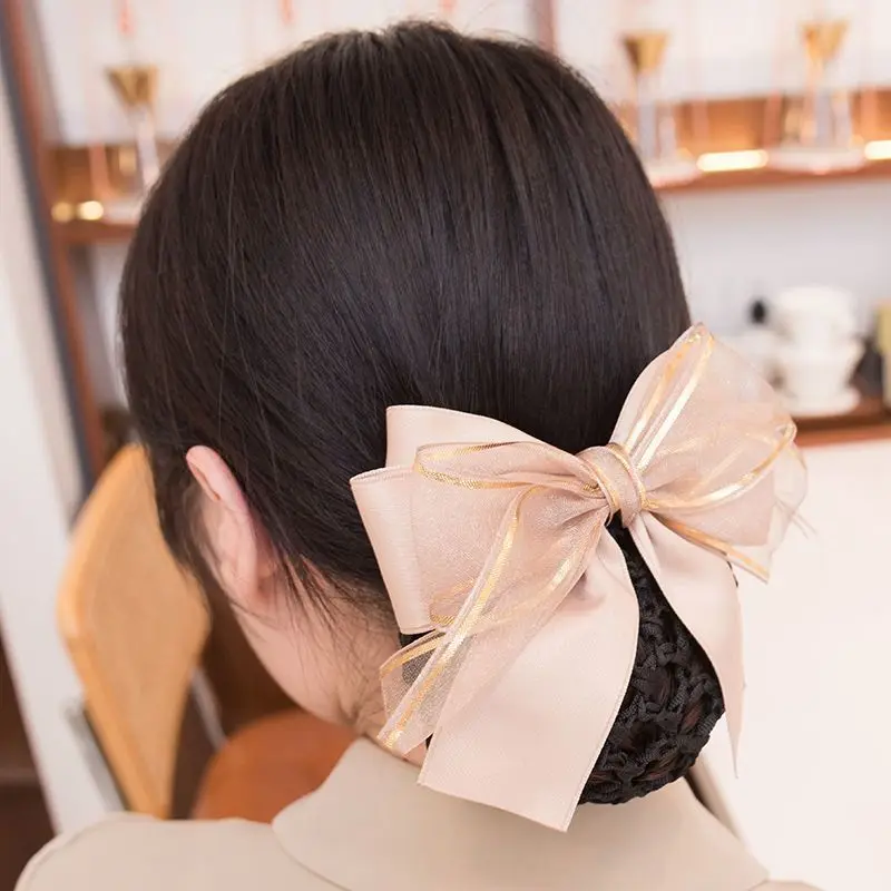 

Заколка для волос для женщин, профессиональная заколка для волос, банк, прическа для медсестры, сетка для волос, стюардесса, аксессуар для волос, украшение для волос с бантом, 2023Y