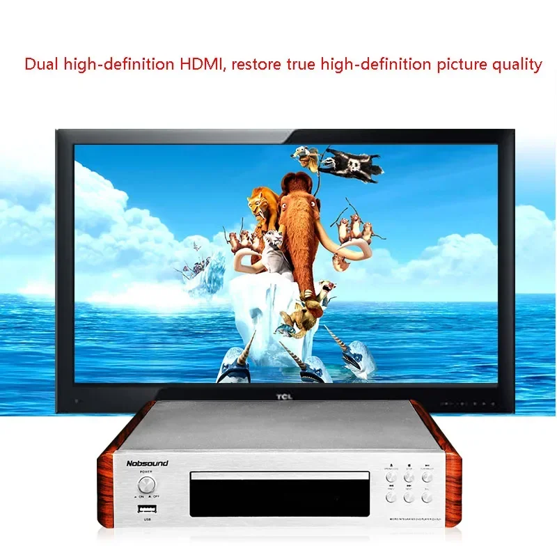 مشغل دي في دي/سي دي ريترو EVD/VCD/CD مشغل منزلي 5.1 قناة USB قراءة 1080P معدات المسرح المنزلي HDMI نقل ميكروفون الإدخال