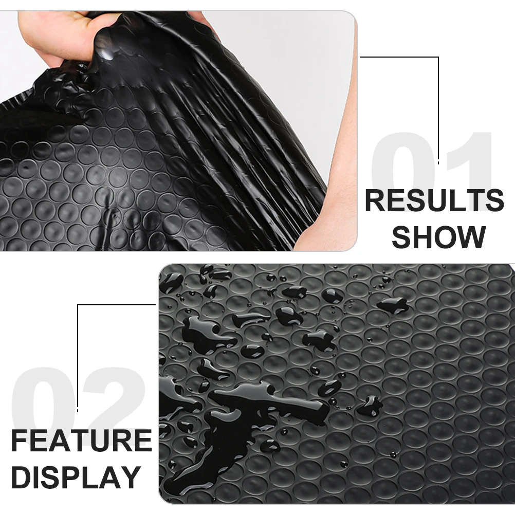 

25 Pcs Bubble Packaging Bags Self Seal Envelope Mailers Black Color Clothing Mailing Shock Proof Waterproof