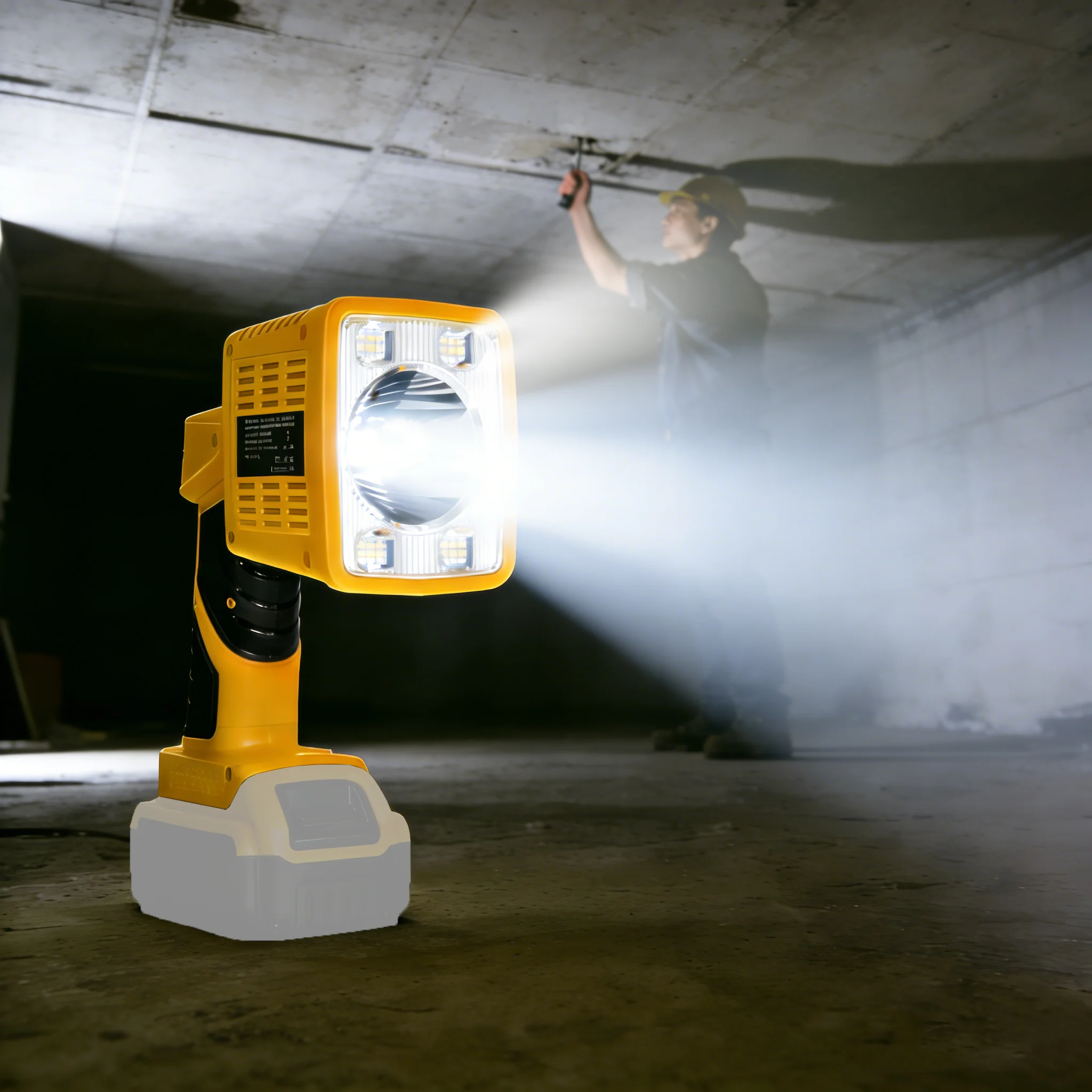 LED Flashlight for Dewalt 20V Max Battery, Work Light with USB Charging Port, 18W Spotlight Bright Jobsite Light (Tool Only)
