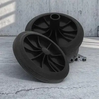 

2 шт. легких пластиковых колес для мусорных баков, сменные колеса для тяжелых мусорных контейнеров, легко устанавливаются и снимаются, для переноски отходов