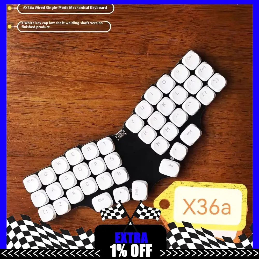 

X36a Keyboard Corne V4 Layout Wired 42keys Integrated Ergonomic Mechanical Keyboard Support Qmk Vial Custom Gamer Accessory