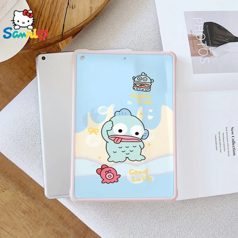 

Sanrio Hangyodon pattern Pink iPad Transparent Drop Case, suitable for iPad Pro 2022/2024, iPad Air 3/5, iPad Mini 6, iPad 6/10