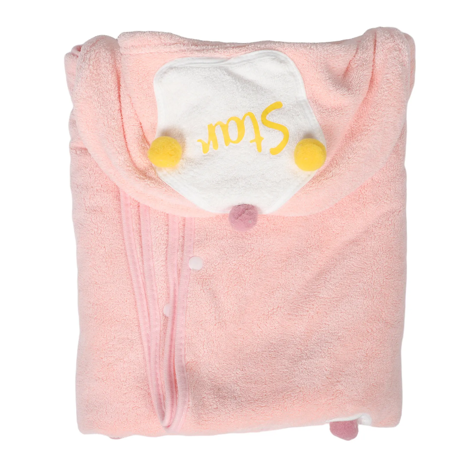 Toddler Hooded Bathrobe for Kids Quick Dry Super Absorbent Soft Cartoon Design Bath Time Beach Swim Comfortable Warm