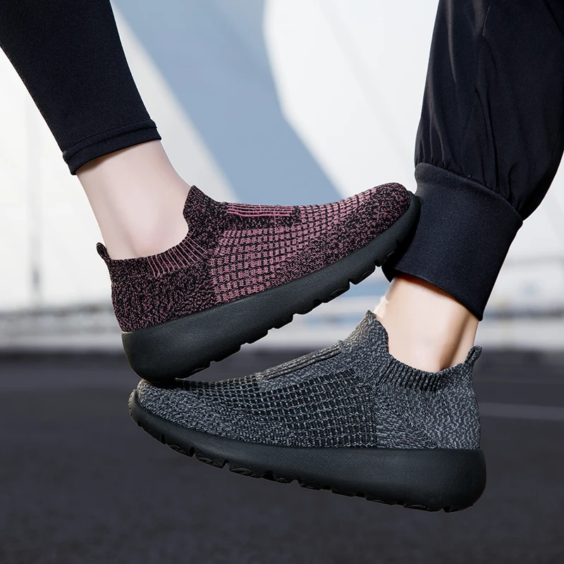 Women Casual Shoes Fashion Breathable Walking Mesh Flat Shoes Sneakers Men 2024 Gym Vulcanized Shoes Female Footwear