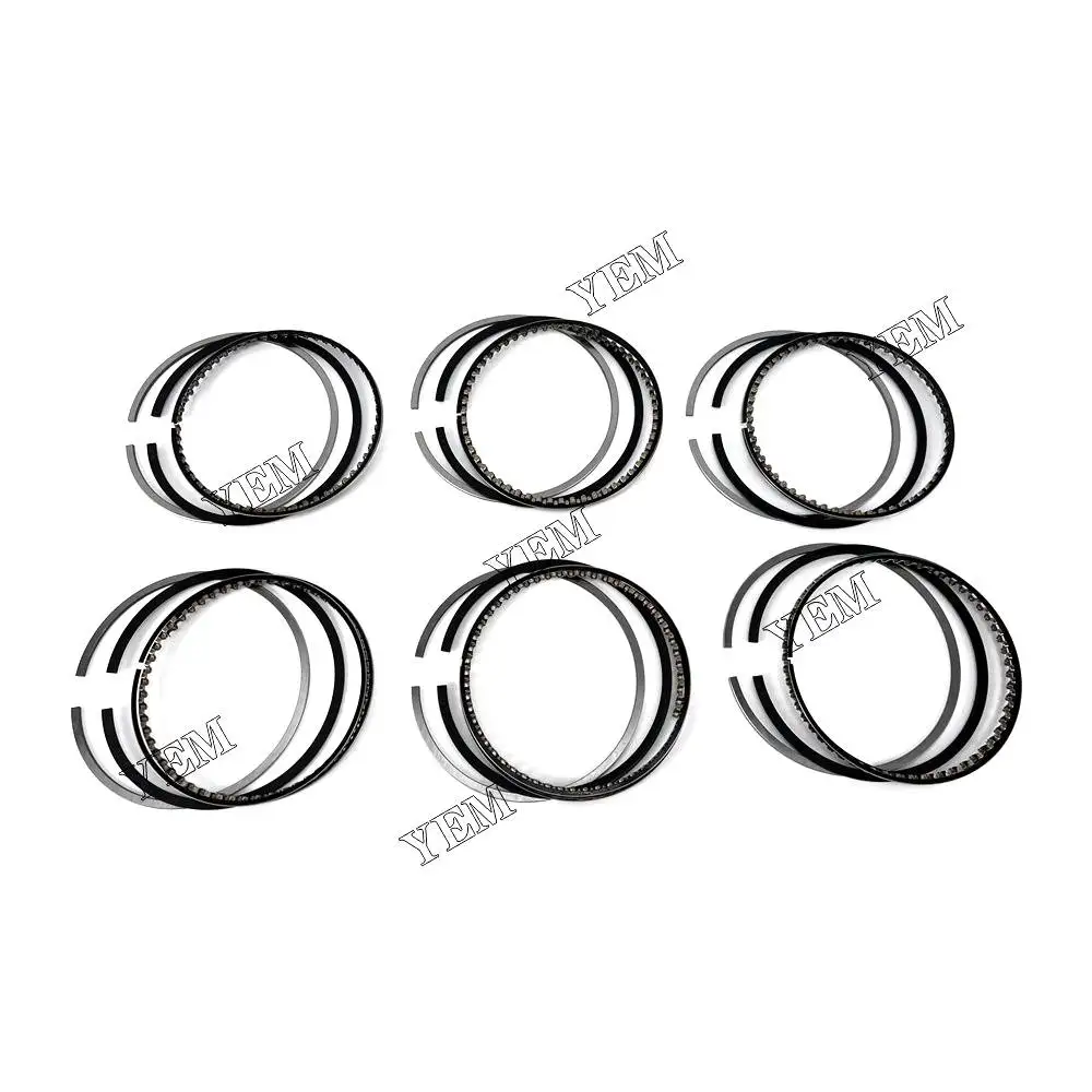 6PCS New Piston Rings Set STD Oil Ring 4mm For Nissan TB45 Engine parts