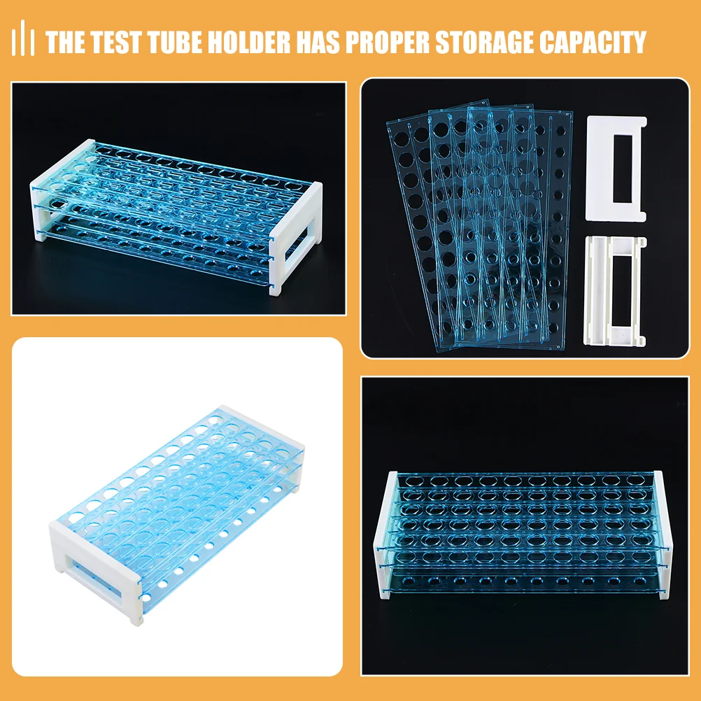 Stojak na probówki Testowanie próbek Stojaki do pobierania próbek Uchwyt do przechowywania probówek laboratoryjnych chemicznych