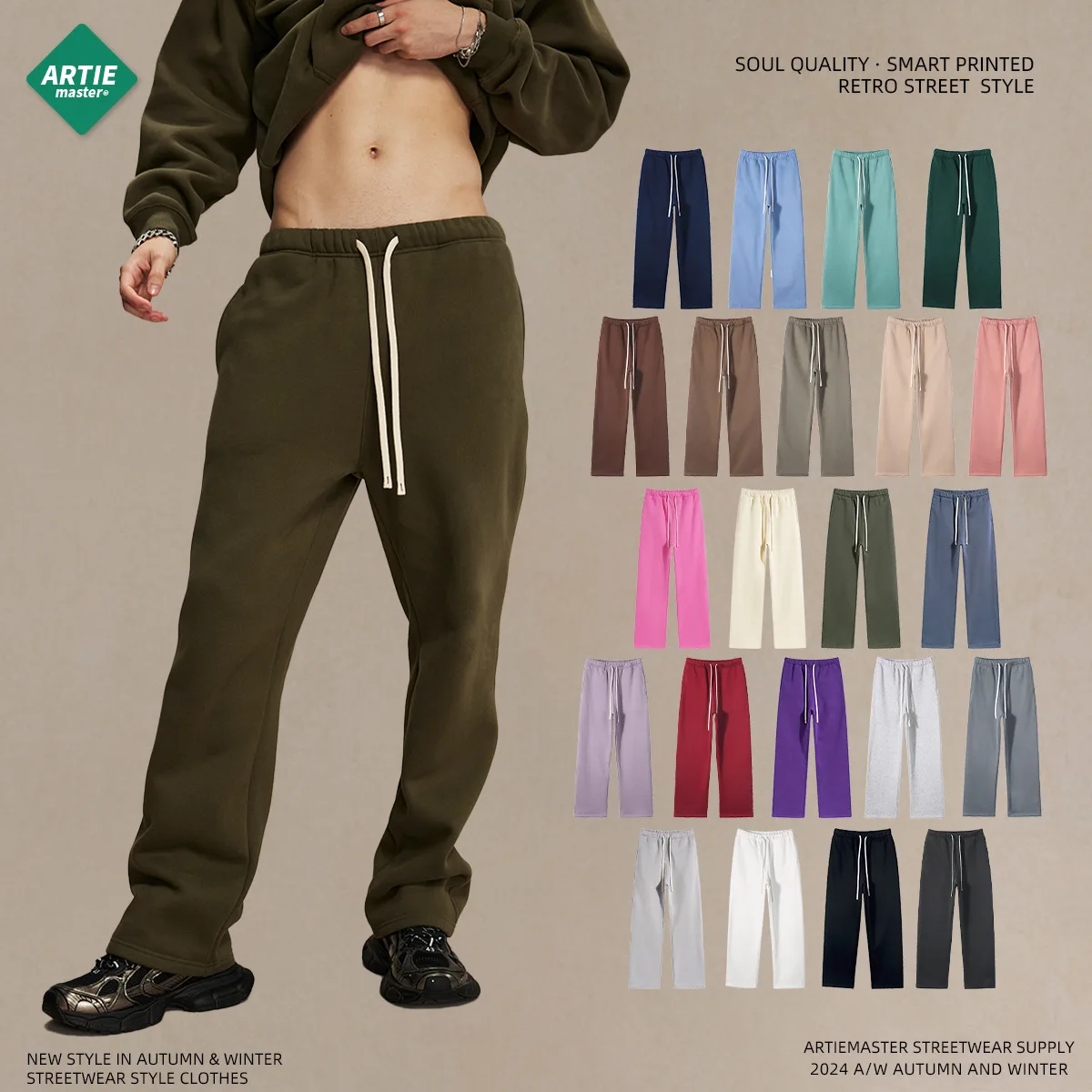 

Thick Fleece Lined Pants, Straight Loose Wide Leg Pants, Sports Casual Jogger Trousers, Warm Cozy Lounge Comfortable Bottoms