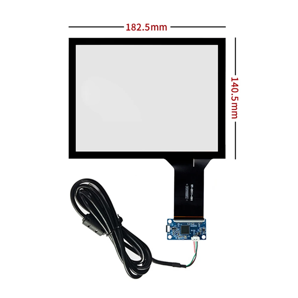 New For 8 Inch 182X140mm Capacitive Touch Screen + USB Control Card Set Cable Plug And Play