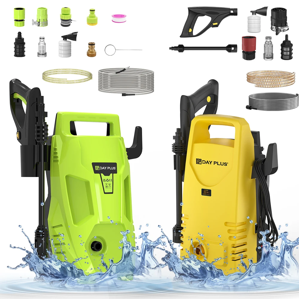 2050PSI Electric High Pressure Washer, 1.6GPM 2300W Washer with 1-180° Adjustable Nozzle and Detergent Tank for Cleaning Car
