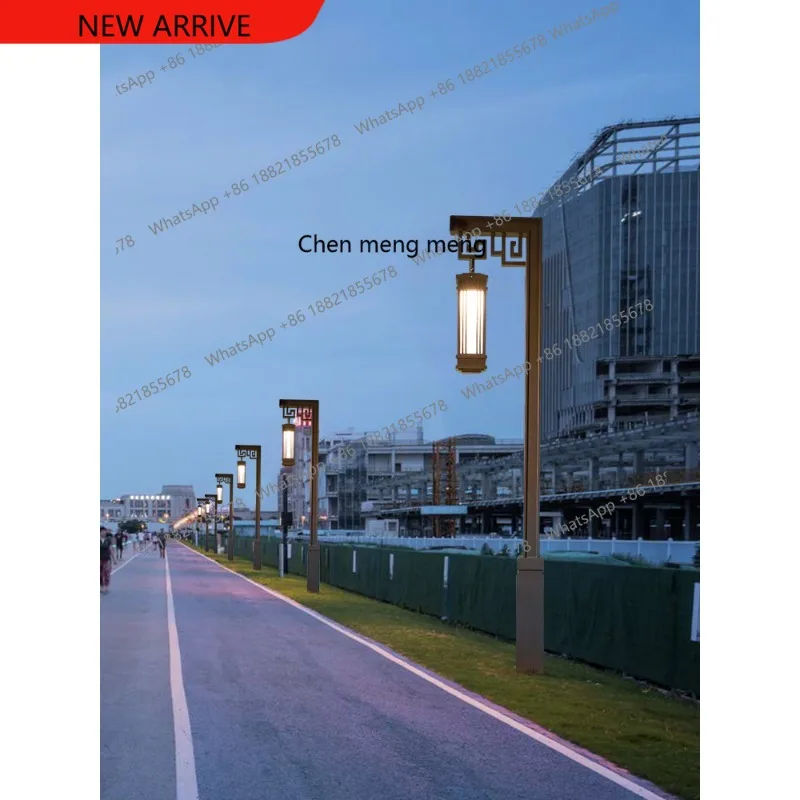 Outdoor waterproof Chinese high pole street light Outdoor landscape community B & B light Park decorative light