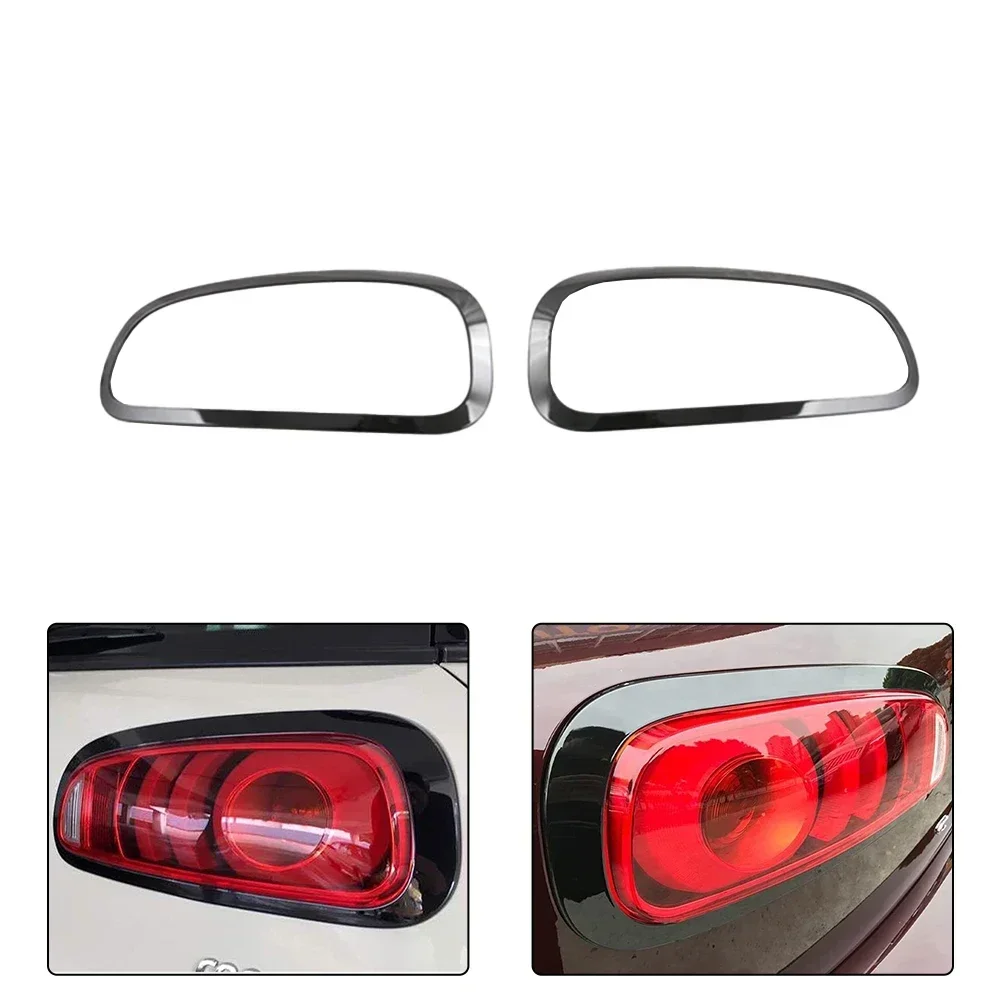 2pcs Car Tail Light Frame Rear Tail Light Lamp Decorative Cover Stickers Black Rear Headlight Trim For BMW Mini Clubman F54 2022