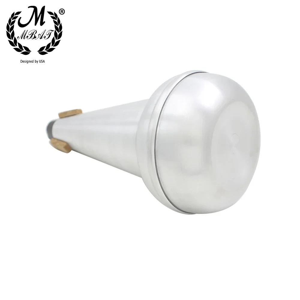 M MBAT الترومبون أنبوب مستقيم كتم الألومنيوم كاتم الصوت تينور الترومبون ممارسة كاتم الصوت كتم النحاس أجزاء الأدوات الملحقات #3