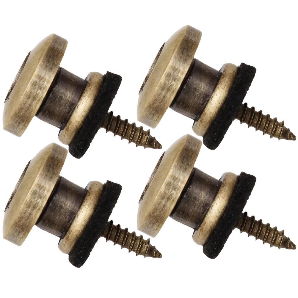 4 قطعة زر حزام الغيتار الكهربائية دبوس الحديد أزرار معدنية مشبك قفل أقفال باس