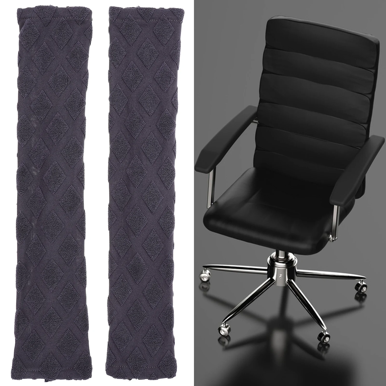 

2 Pcs Gaming Chair Arm Cover Sleeve Protectors for Chairs Armrest Office Cloth Pad