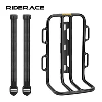 RIDERACE-Soporte de estante delantero para bicicleta, alforja de aleación de aluminio para bicicleta de grava, ciclismo de carretera, soporte de estante de equipaje, rodamiento de carga