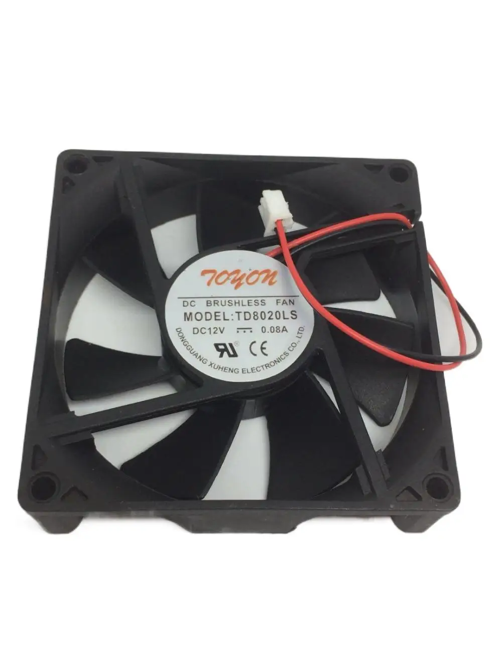 Ree     TD8020LS 12V 0.08A 8CM 80 * 80 * 20MM 2 Wire Quiet Fan Cooling Fan