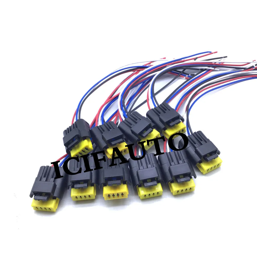 10 X Pigtail Connector of Fuel Pump Plug Wiring Harness Loom 51277271,8201348602,96365830,9639381480 For Citroen Renault Peugeot