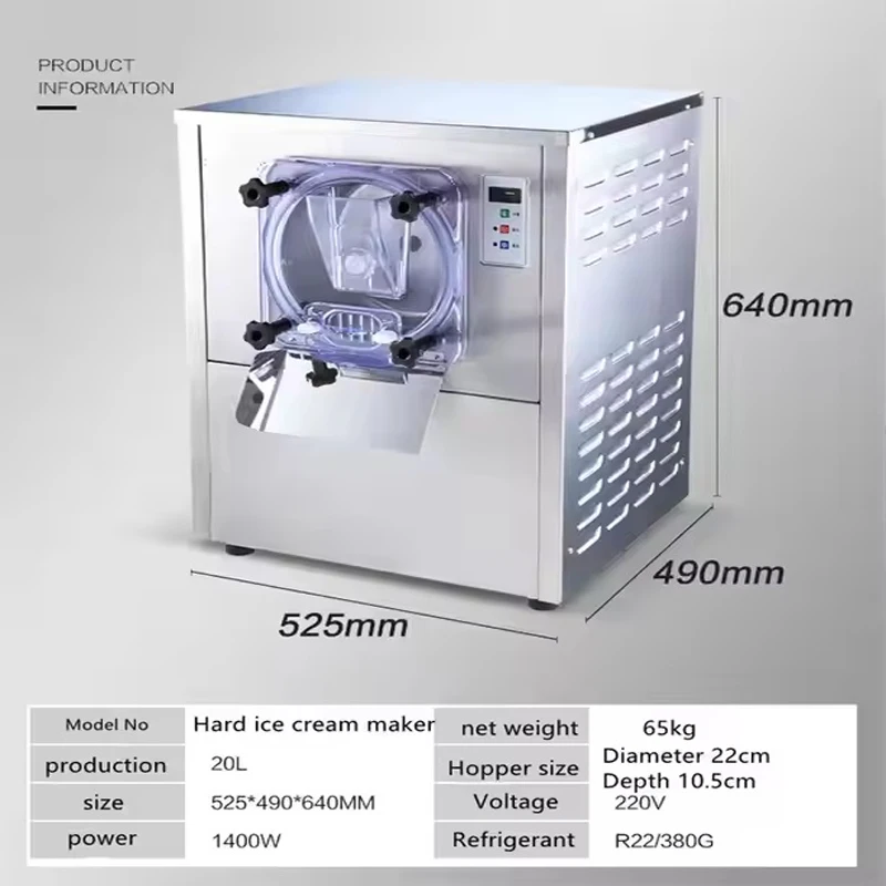 Commercial Steel Ice Cream Machine Frozen Yogurt Machine Desktop Ice Cream Machine
