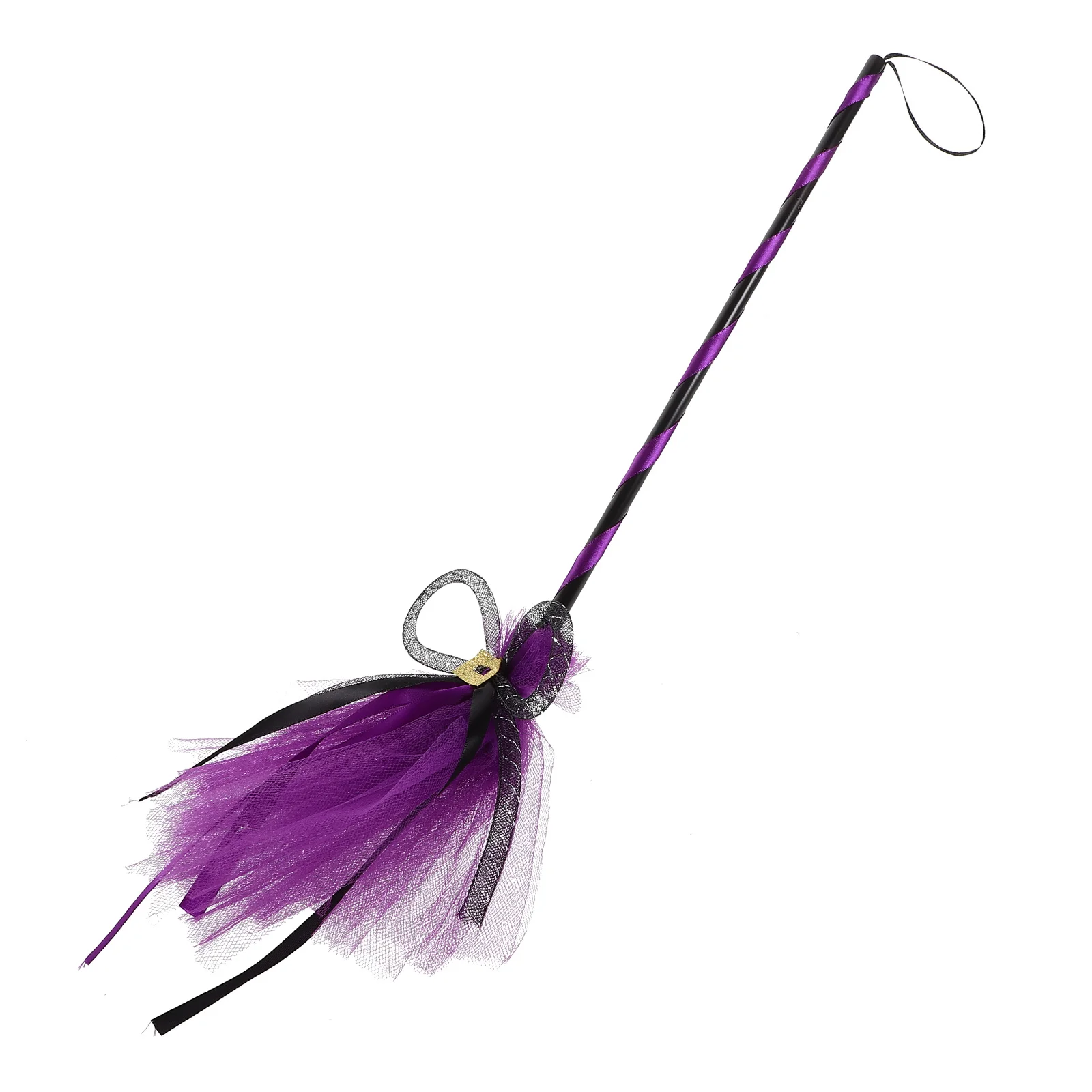 

Halloween Witch Broomstick Prop Lightweight Comfortable Grip Role Playing Party Costume Accessory Decorative Ornament