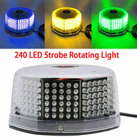 1pc 240 LED Bulbs Roof Car Strobe Warning Lights Magnetic Mounted Flashing Emergency Beacon Signal Lamp