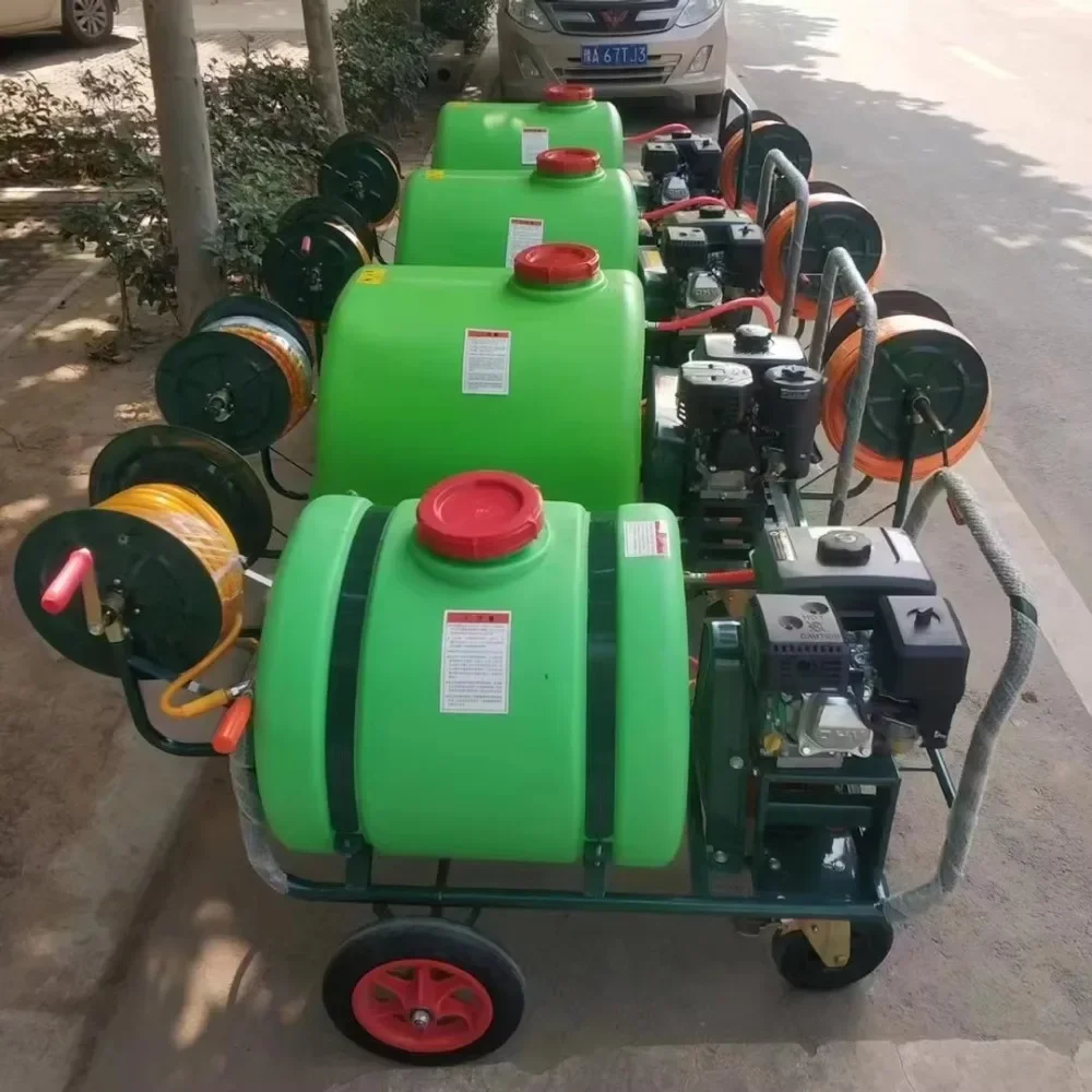 100L 120L 160L Trolley Type Agricultural Sprayer, Gas Engine & Electric Power Sprayer for Farm Use