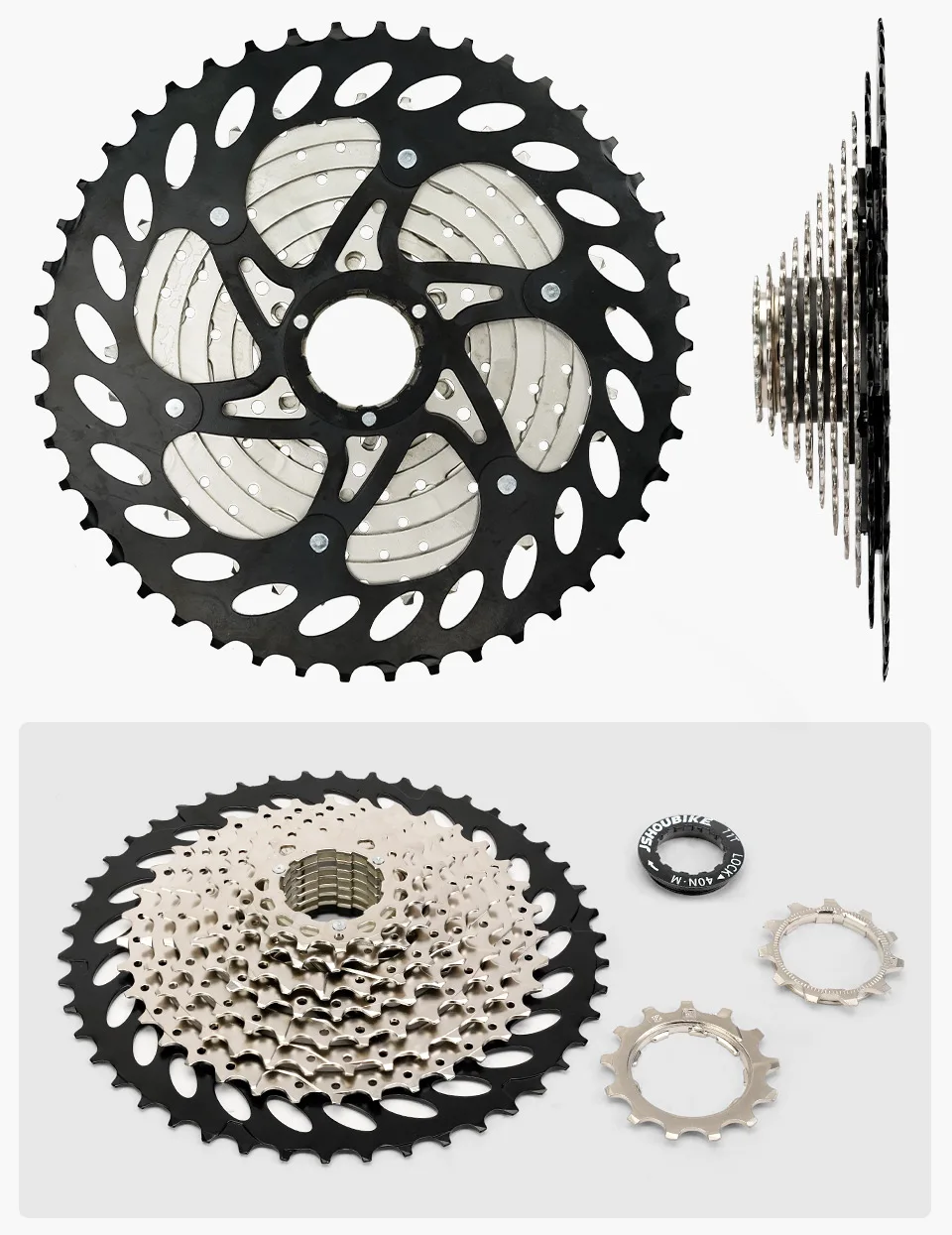JSHOUBIKE MTB Fahrradkassette 10-Gang Freilauf 32T/36T/40T/42T/46T/50T Kraftsparend/Leichtgewichtig Für SHIMANO/SRAM – Detail 17