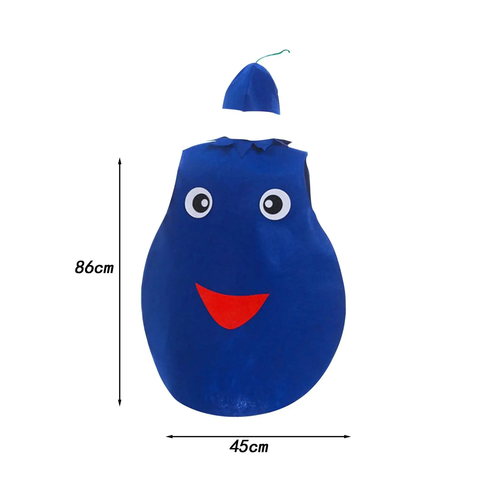 Kids Blueberry Costume Cosplay Cartoon Novelty Portable Reusable Children Costume for Party Props Halloween Fancy Dress Carnival