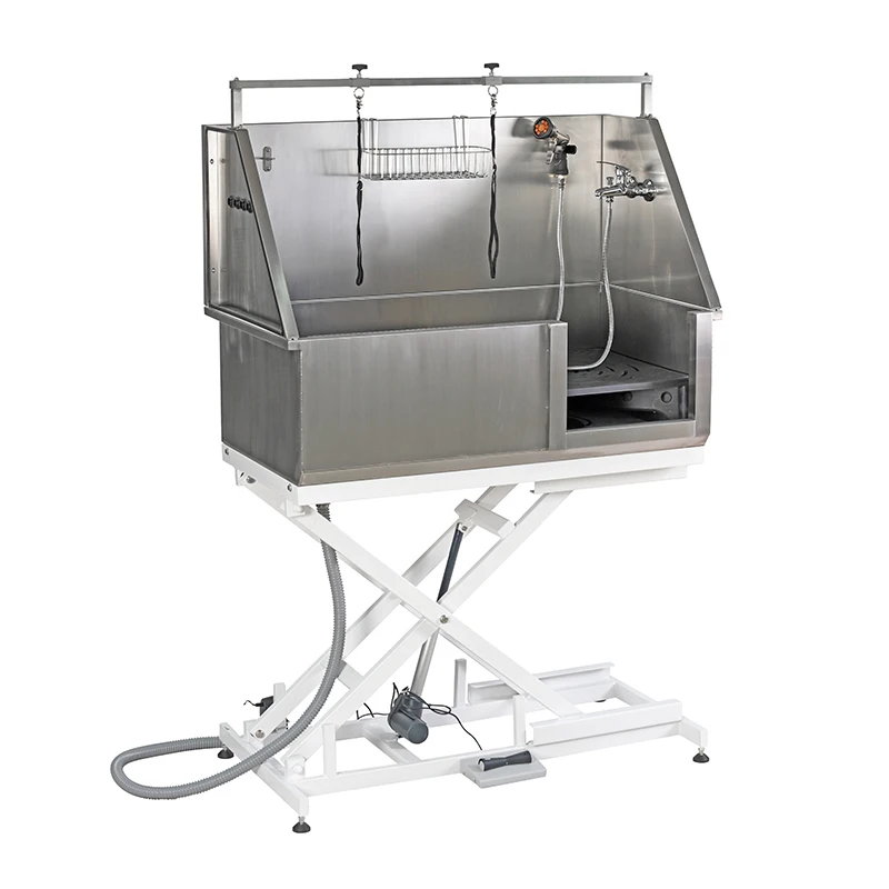 Environmentally friendly stainless steel 304 pet bath bucket directly from the manufacturer, suitable for dog bathroom use